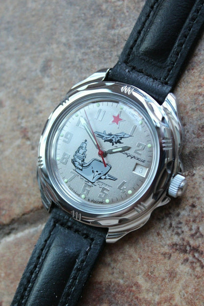 Vostok Komandirsky Russian Military Wrist Watch # 211402 NEW