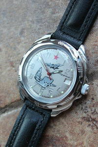 Vostok Komandirsky Russian Military Wrist Watch # 211402 NEW