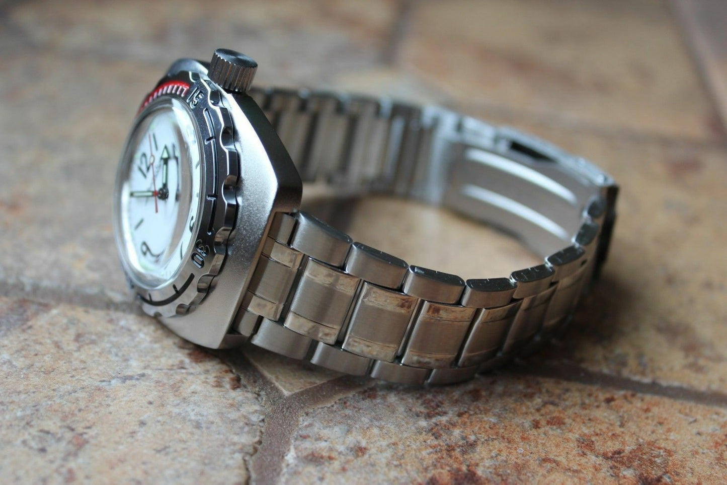 Russian Mechanical Automatic Wrist Watch VOSTOK AMPHIBIAN DIVER 090486