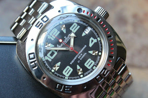 Russian Mechanical Automatic Wrist Watch VOSTOK AMPHIBIAN DIVER 710334