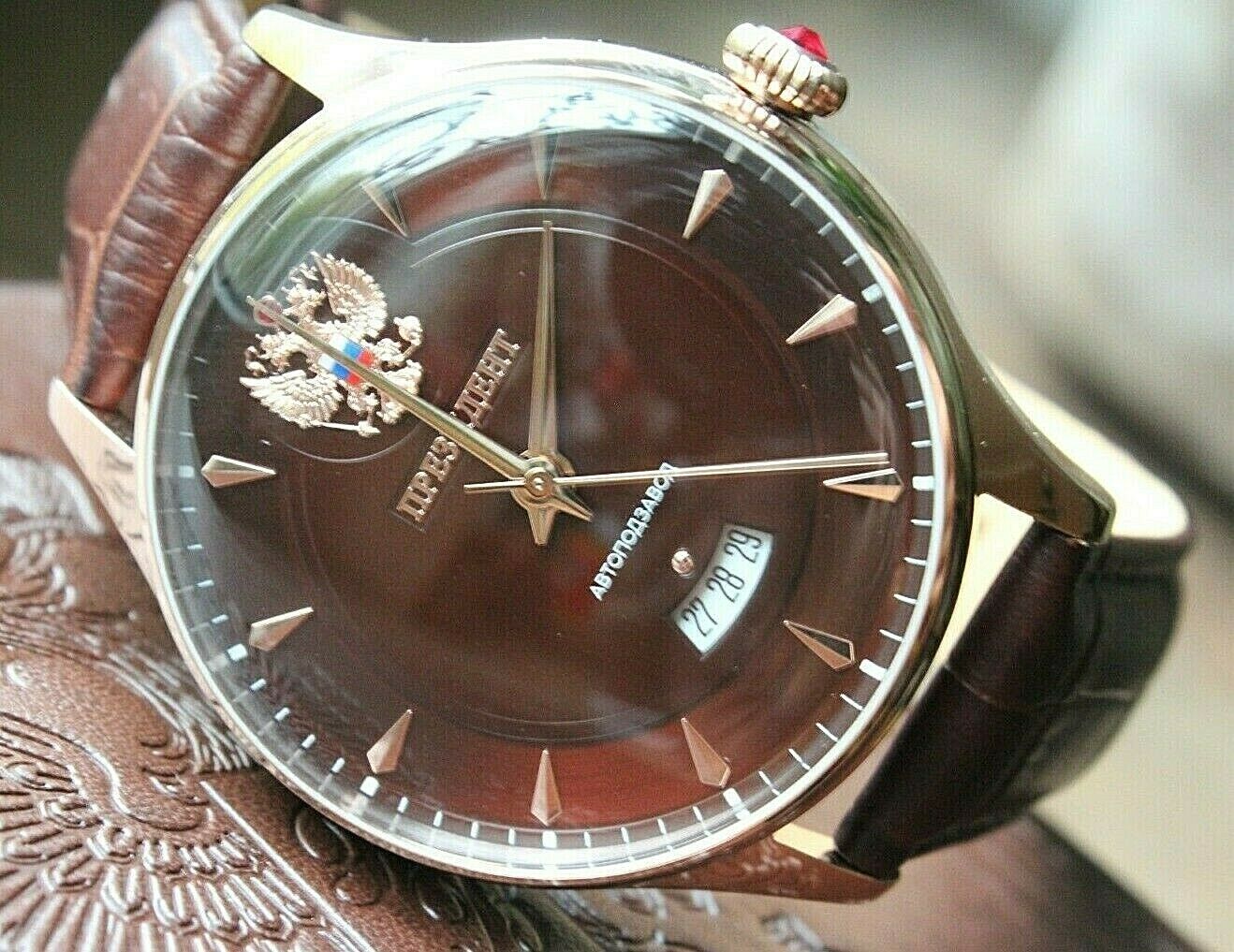 Russian President 6459047 Mechanical Automatic Men's Wrist Watch Poljot