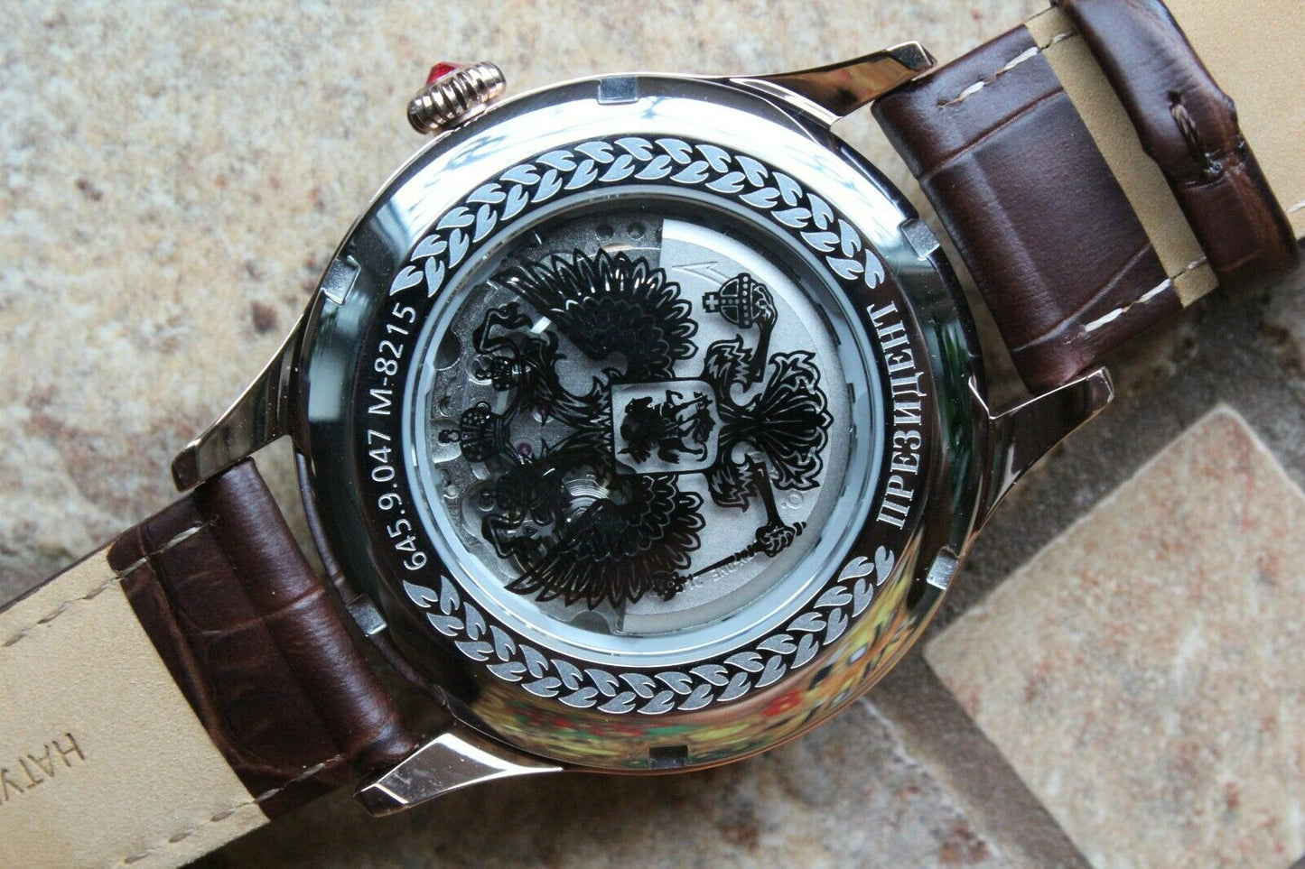 Russian President 6459047 Mechanical Automatic Men's Wrist Watch Poljot