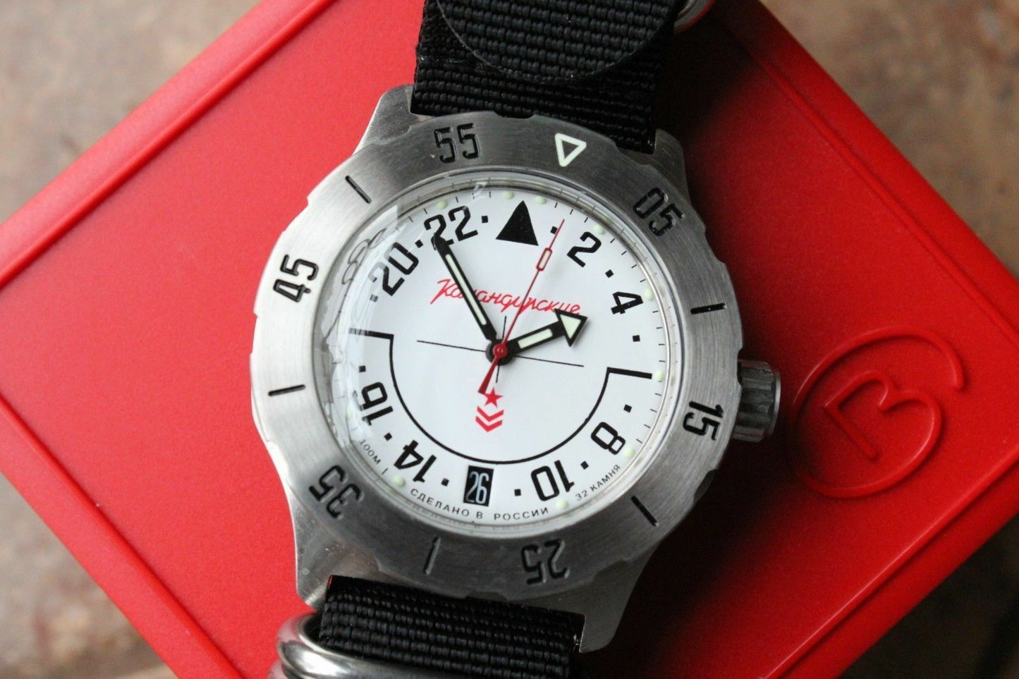 Vostok Komandirsky Mechanical Automatic Wrist Watch K-35 350607