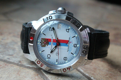 Vostok Komandirsky Military Wrist Watch # 431330 NEW