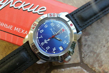 Vostok Komandirsky Military Wrist Watch # 431289 NEW