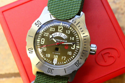 Vostok Komandirsky Mechanical Automatic Wrist Watch K-35 350754