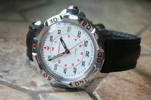 Vostok Komandirsky Russian Mechanical Military Wrist Watch Red Star 811171