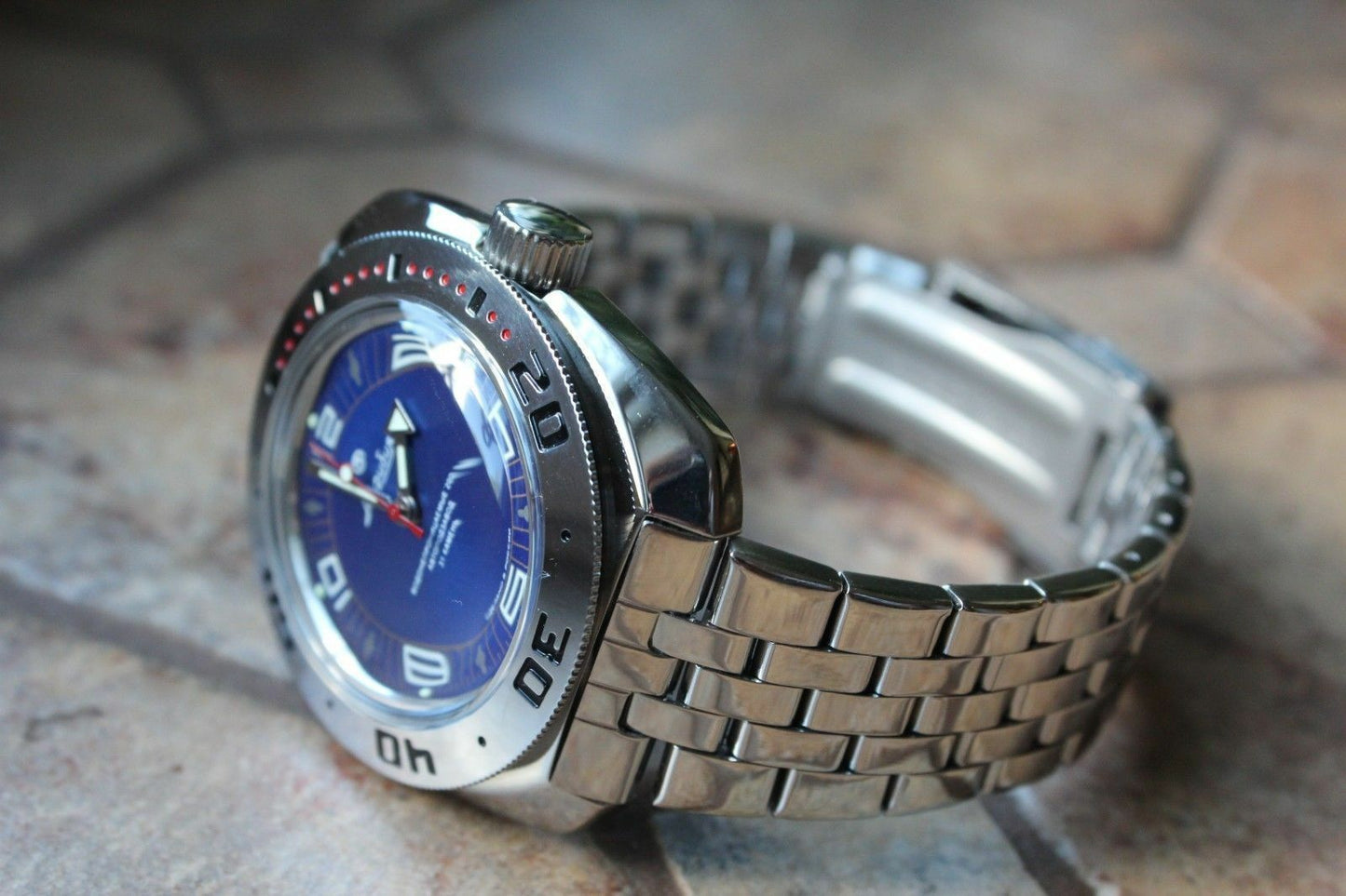 Russian Mechanical Automatic Wrist Watch VOSTOK AMPHIBIAN DIVER 710406