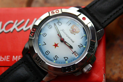 Vostok Komandirsky Military Wrist Watch # 431323 NEW