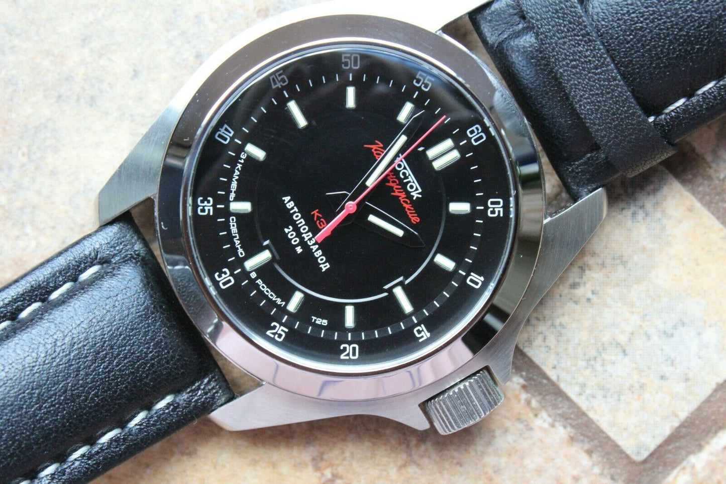 Vostok Komandirsky Russian Mechanical Automatic K-39 Military wristwatch 390775