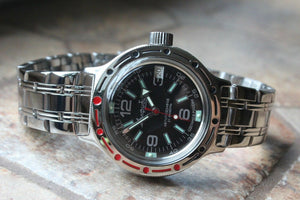Russian Mechanical Automatic Wrist Watch VOSTOK AMPHIBIAN DIVER 420640