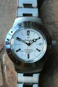 Vostok Amphibian Auto Mechanical diver wrist watch 060483