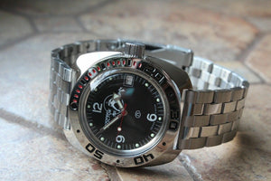 Russian Mechanical Automatic Wrist Watch VOSTOK AMPHIBIAN DIVER 710634