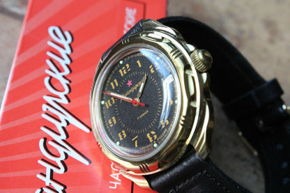 Vostok Komandirsky Russian Military Wrist Watch # 219123 NEW