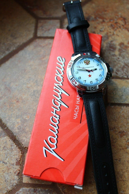 Vostok Komandirsky Military Wrist Watch # 431323 NEW
