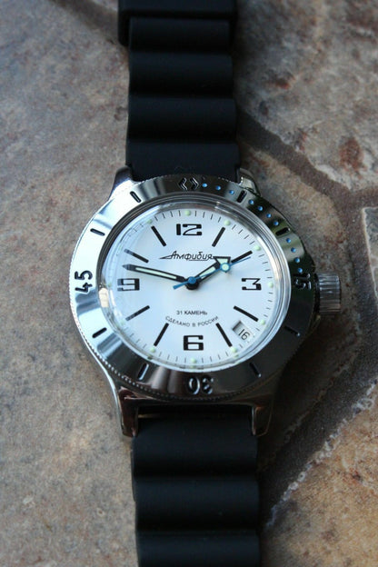 Russian Mechanical Automatic Wrist Watch VOSTOK AMPHIBIAN DIVER 120847