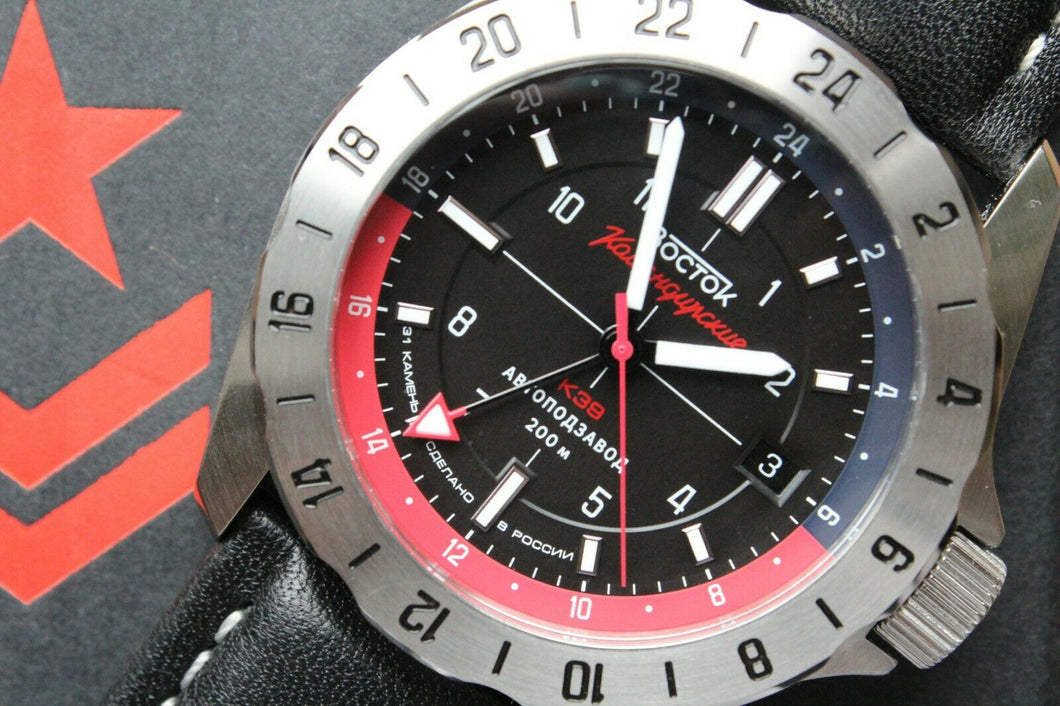 Vostok Komandirsky Russian Mechanical K-39 Military wristwatch 390781