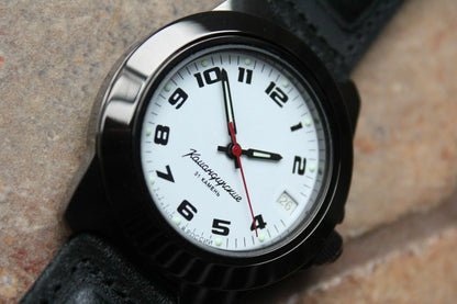 Vostok Komandirsky Auto Russian Military Wrist Watch # 646578 NEW