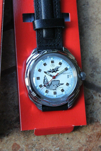 Vostok Komandirsky Russian Military Wrist Watch # 211261 NEW