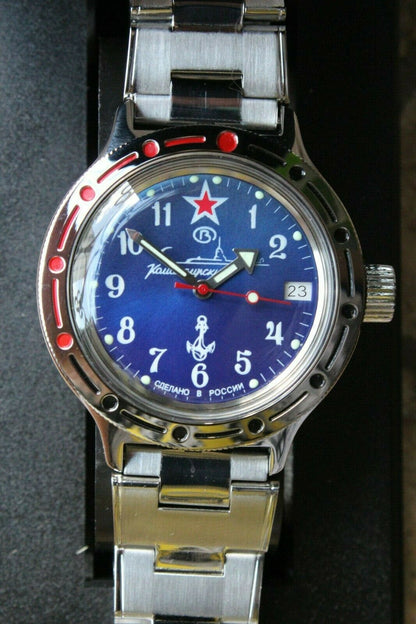 Russian Mechanical Automatic Wrist Watch VOSTOK AMPHIBIAN DIVER 420289