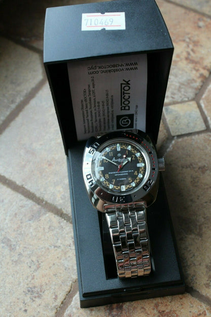 Russian Mechanical Automatic Wrist Watch VOSTOK AMPHIBIAN DIVER 710469