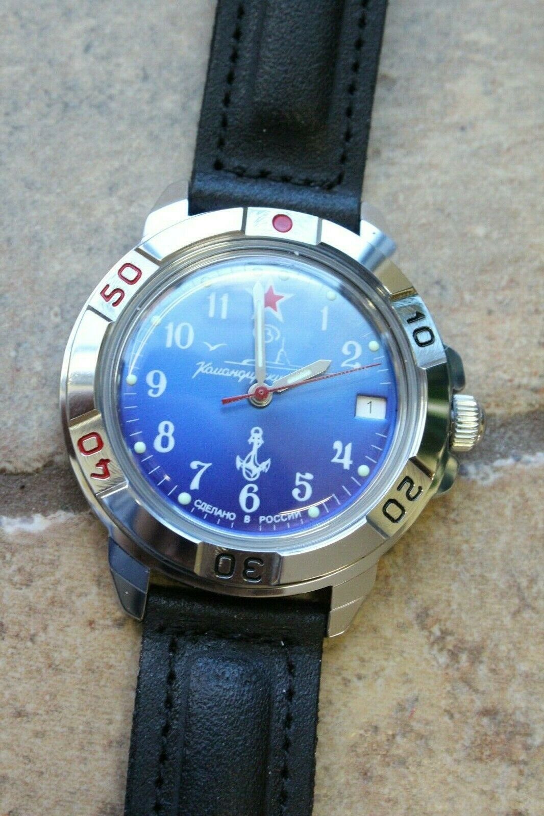 Vostok Komandirsky Military Wrist Watch # 431289 NEW