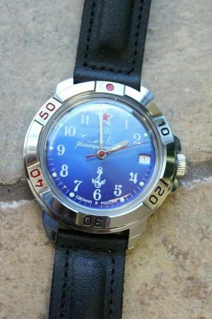 Vostok Komandirsky Military Wrist Watch # 431289 NEW