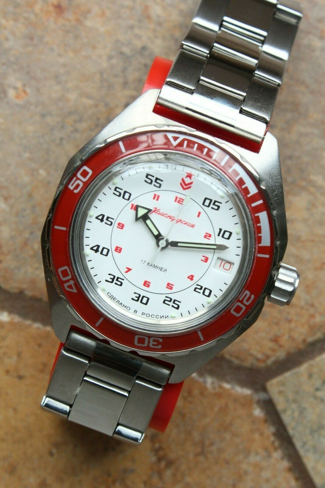 Vostok Komandirskie Military Automatic Russian wrist watch Custom 650171