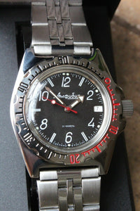 Vostok Amphibian Russian Auto diver wrist watch 110909