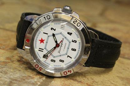 Vostok Komandirsky Military Wrist Watch # 431719 NEW