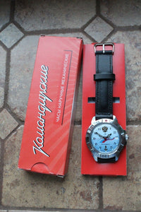 Vostok Komandirsky Military Wrist Watch # 431619 NEW