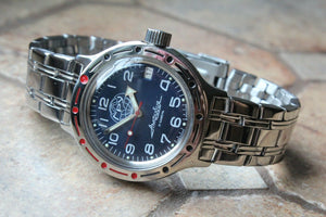 Russian Mechanical Automatic Wrist Watch VOSTOK AMPHIBIAN DIVE GRU 420866