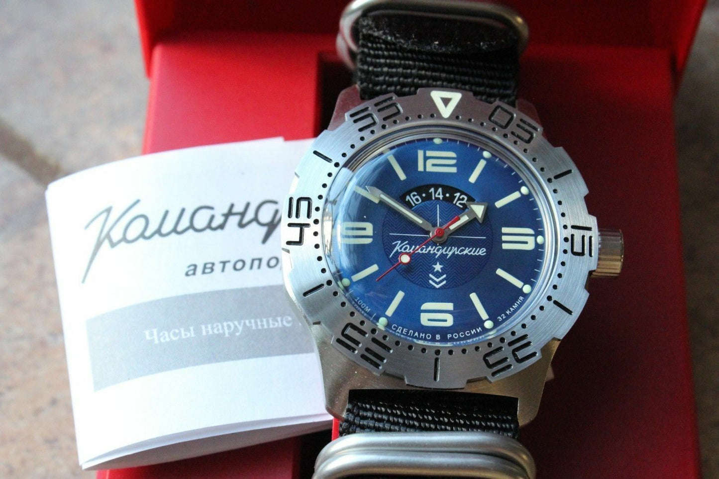 Vostock Komandirsky Mechanical Automatic Wrist Watch K-35 350669