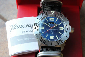 Russian Mechanical Automatic Wrist Watch VOSTOK Komandirsky K-35 350669