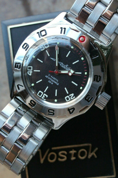 Russian Mechanical Automatic Wrist Watch VOSTOK AMPHIBIAN DIVER 100820