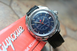 Vostok Komandirsky Russian Military Wrist Watch # 211398 NEW