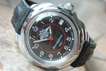 Vostok Komandirsky Mechanic MVD Russian Police Military Wrist Watch # 211952 NEW