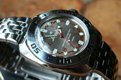 Russian Mechanical Automatic Wrist Watch VOSTOK AMPHIBIAN DIVER 710448