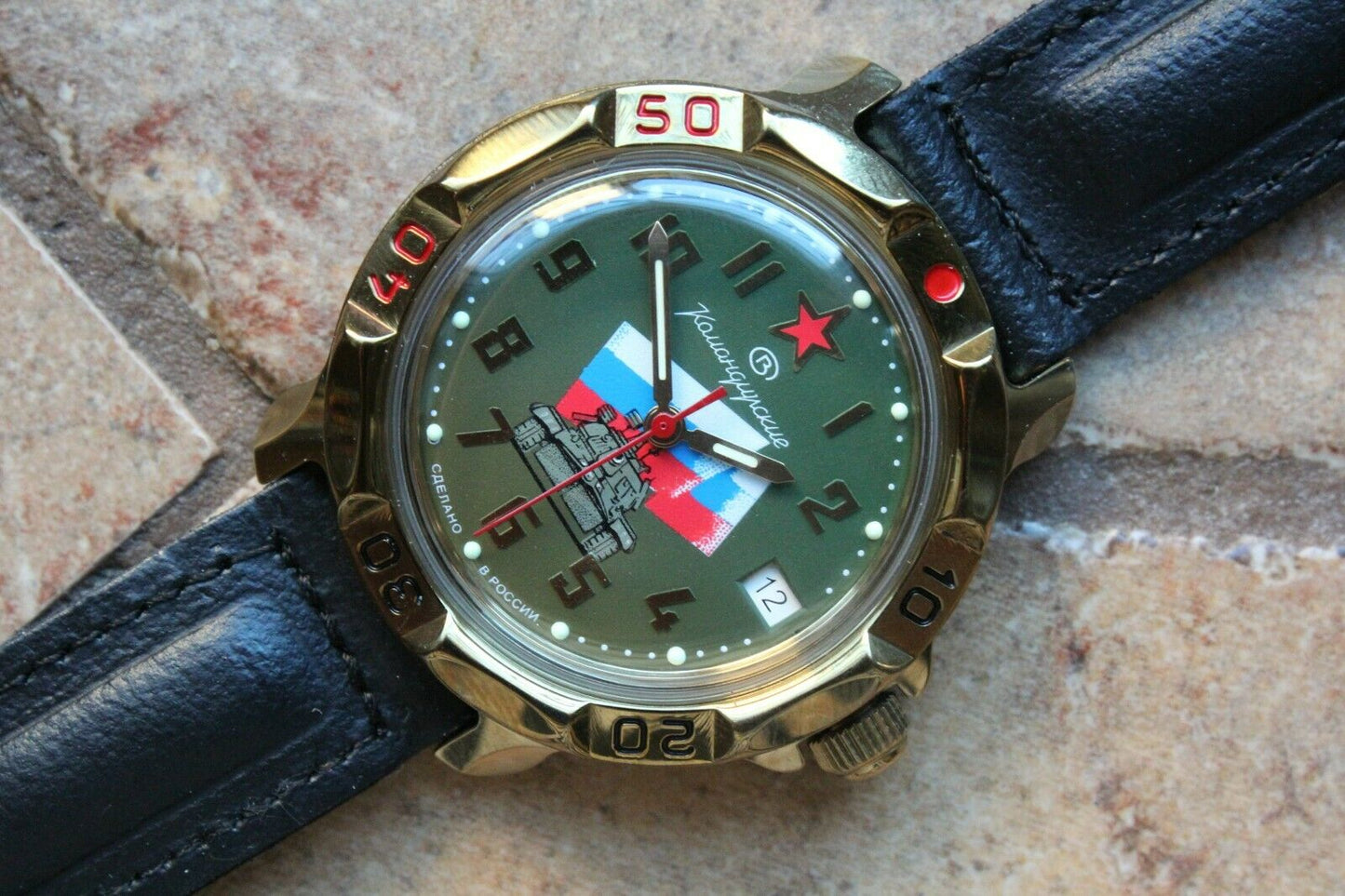 Vostok Komandirsky Mechanical Manual Winding Wrist Watch 819435