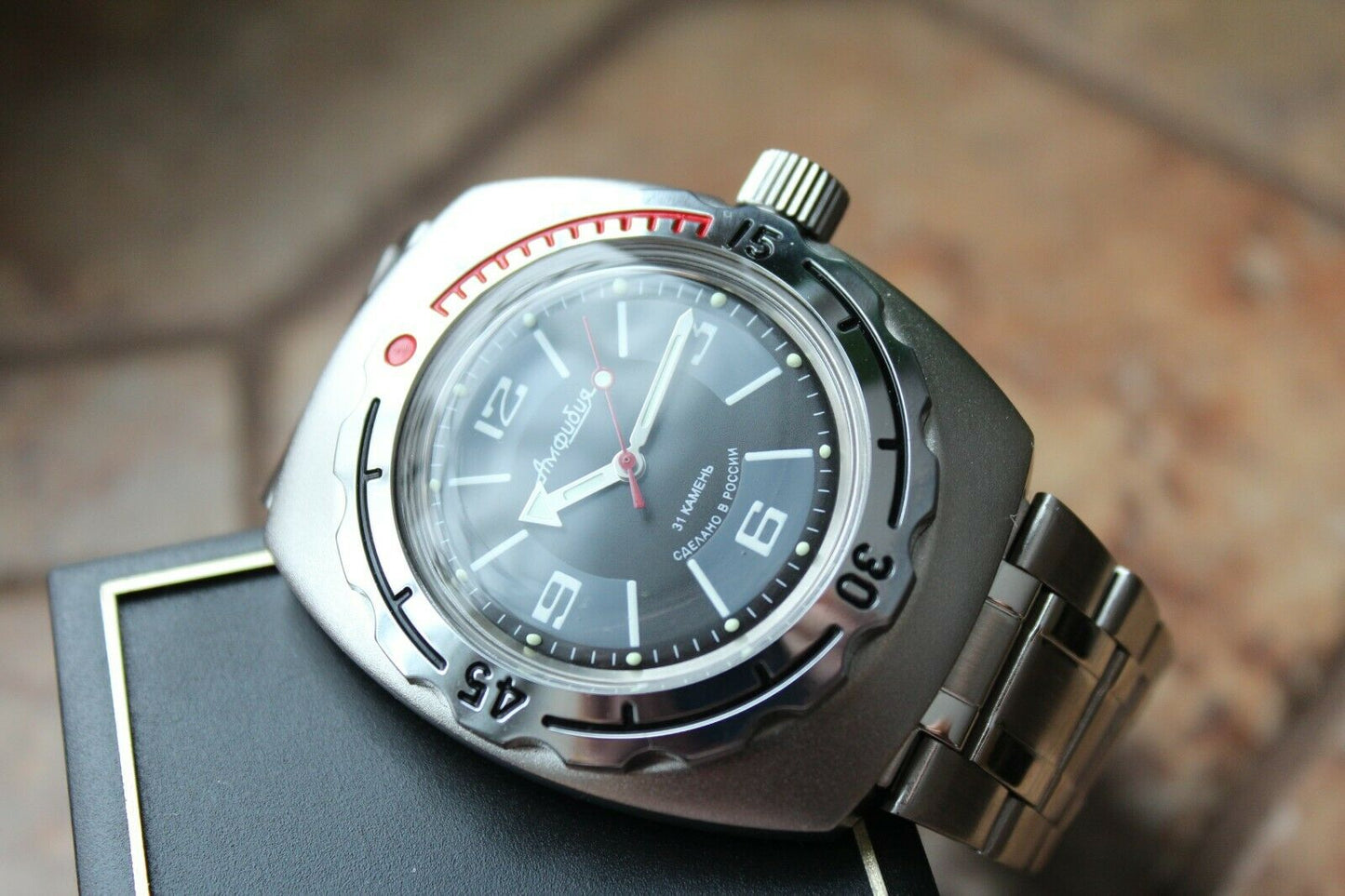 Russian Mechanical Automatic Wrist Watch VOSTOK AMPHIBIAN DIVER 090510