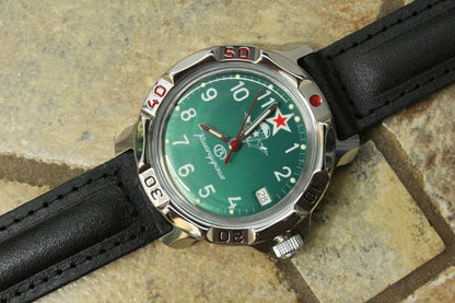 Vostok Komandirskie Mechanical Military Russian wrist watch Airborne 811307