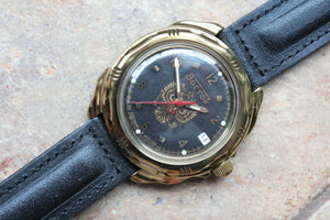 Vostok Komandirsky Russian Military Wrist Watch # 219770 NEW