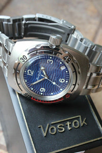 Russian Mechanical Automatic Wrist Watch VOSTOK AMPHIBIAN DIVER 090346