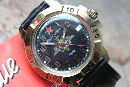 Vostok Komandirsky Military Wrist Watch # 439633 NEW