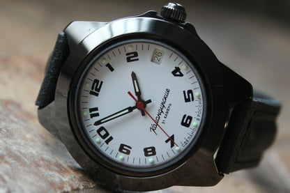 Vostok Komandirsky Auto Russian Military Wrist Watch # 646578 NEW