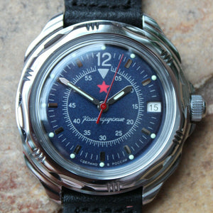 Vostok Komandirsky Russian Military Wrist Watch # 211398 NEW