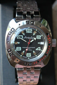 Russian Mechanical Automatic Wrist Watch VOSTOK AMPHIBIAN DIVER 710334