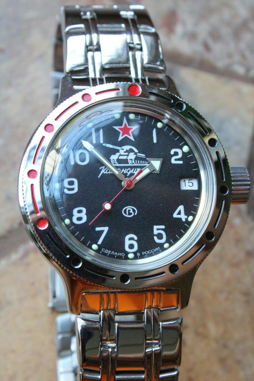 Russian Mechanical Automatic Wrist Watch VOSTOK AMPHIBIAN DIVER 420306