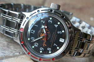 Russian Mechanical Automatic Wrist Watch VOSTOK AMPHIBIAN DIVER 420380