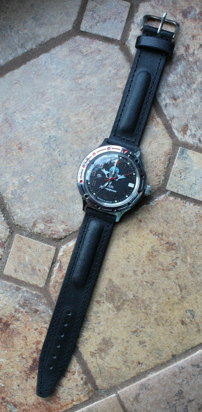 Vostok Komandirsky Auto Russian Military Wrist Watch # 921288 NEW